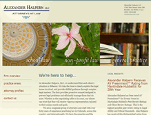 Tablet Screenshot of halpernllc.com